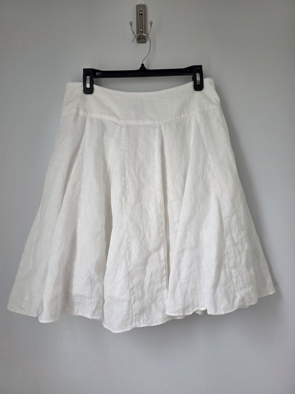 Lauren Ralph Lauren White Linen Circle Skirt